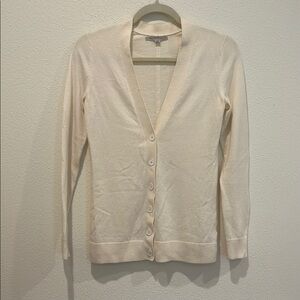 GAP Women's Cream Button-Up Cardigan